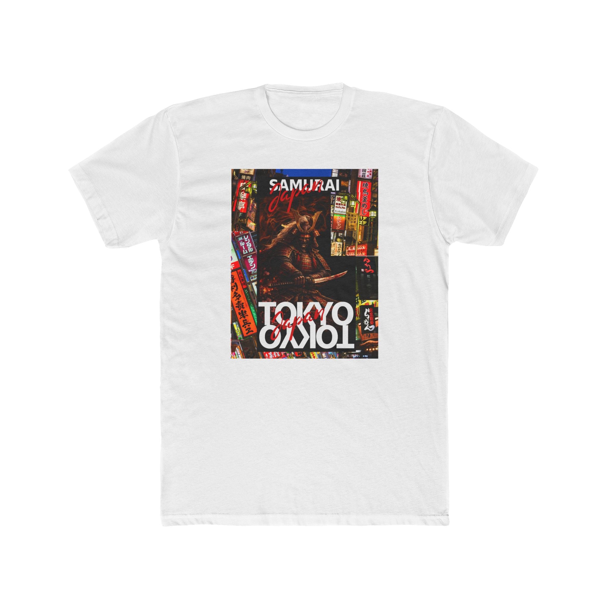 Tokyo Samurai Graphic Tee — Neon Nightstreet Print