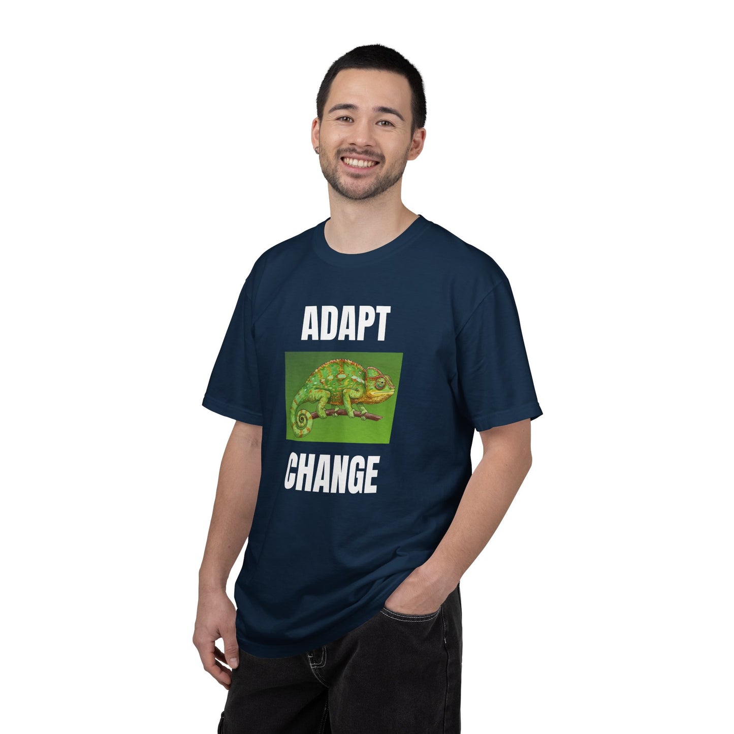 Adapt & Change T-Shirt — Chameleon Graphic Tee for Growth & Motivation