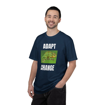 Adapt & Change T-Shirt — Chameleon Graphic Tee for Growth & Motivation