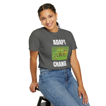 Adapt & Change T-Shirt — Chameleon Graphic Tee for Growth & Motivation