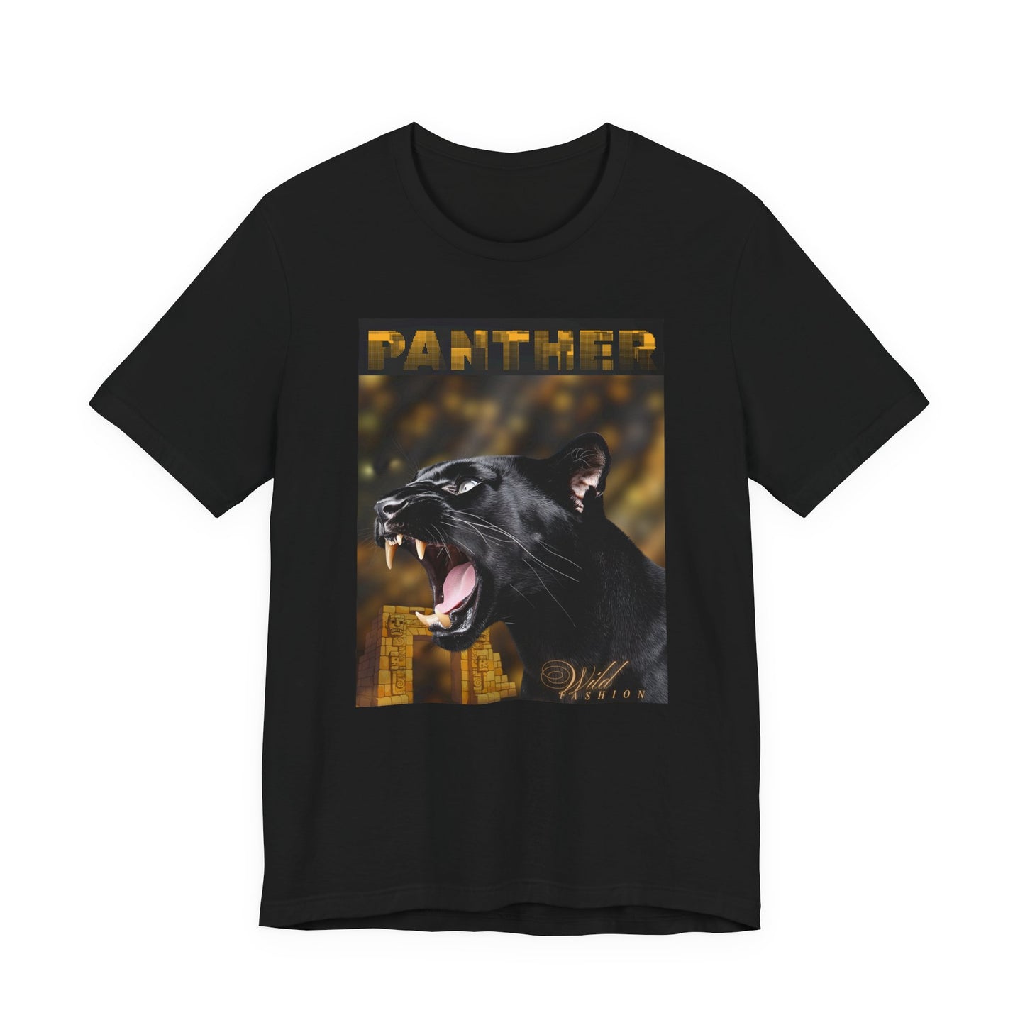 Panther Roar Graphic Tee – Black Panther Animal Wildlife T-Shirt