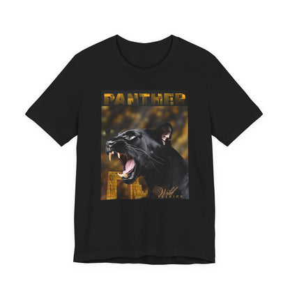 Panther Roar Graphic Tee – Black Panther Animal Wildlife T-Shirt