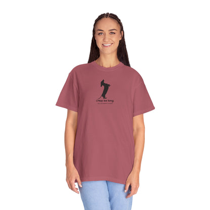 T-Shirt — Funny Tall Joke Design “I May be long, but my patience is short.”