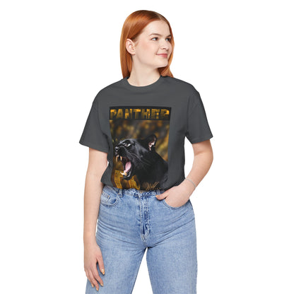 Panther Roar Graphic Tee – Black Panther Animal Wildlife T-Shirt