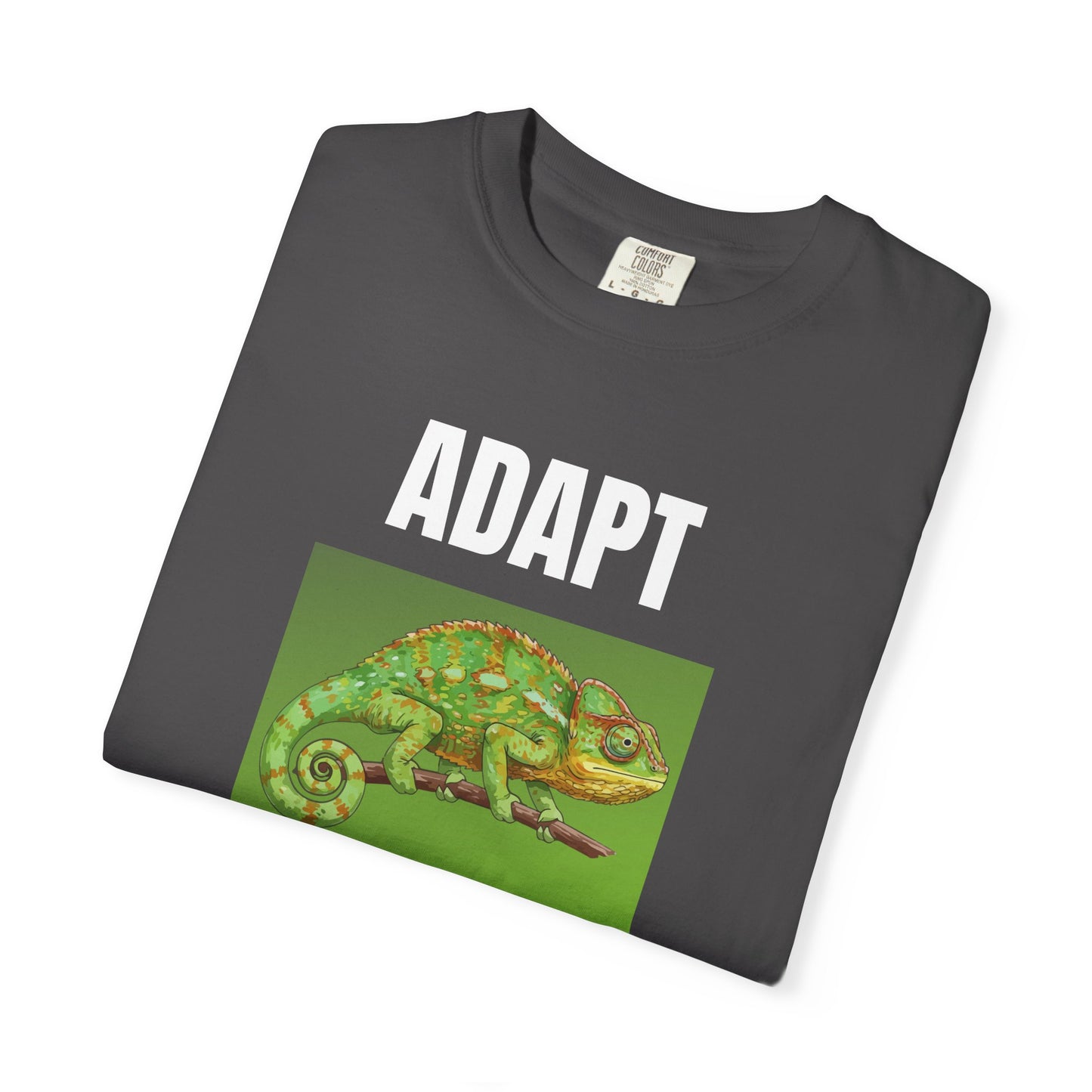 Adapt & Change T-Shirt — Chameleon Graphic Tee for Growth & Motivation