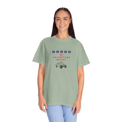T-Shirt — "No Validations Needed" Patriotic Truck Graphic