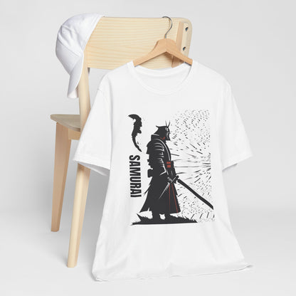 Samurai Graphic Tee - Katana Warrior Silhouette T-Shirt