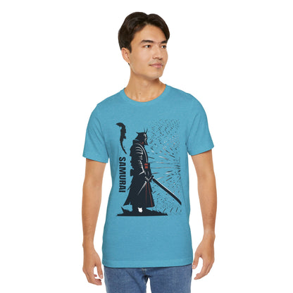 Samurai Graphic Tee - Katana Warrior Silhouette T-Shirt