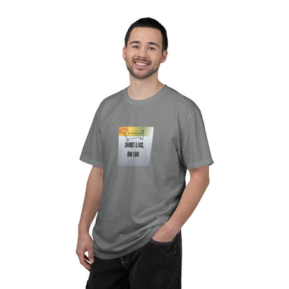 Dachshund Tee — "Short Legs, Big Ego" Graphic T-Shirt