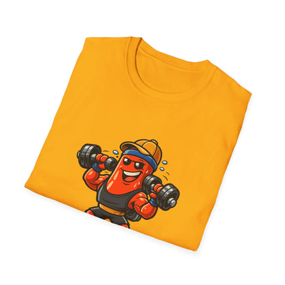 Strong Enough T-Shirt – Cute Dumbbell Gym Graphic Lightweight Cotton Tee