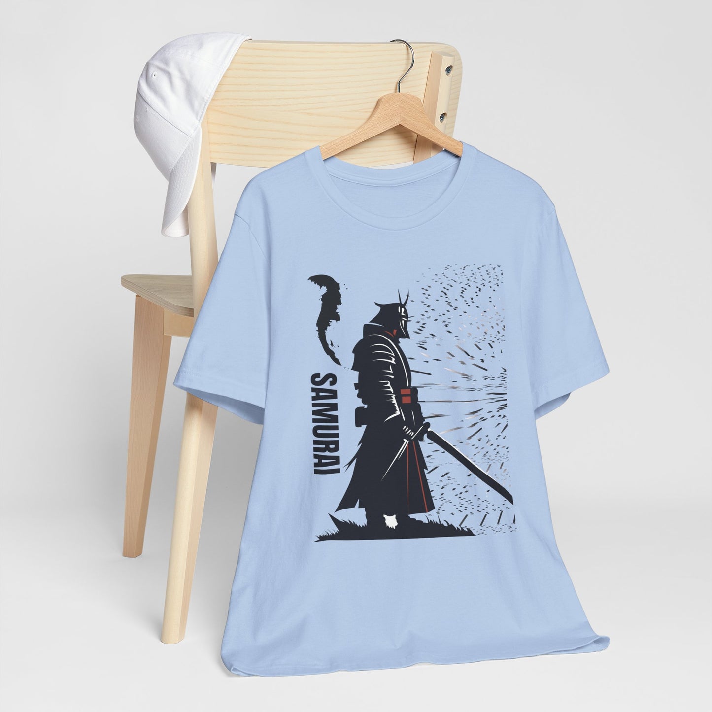 Samurai Graphic Tee - Katana Warrior Silhouette T-Shirt