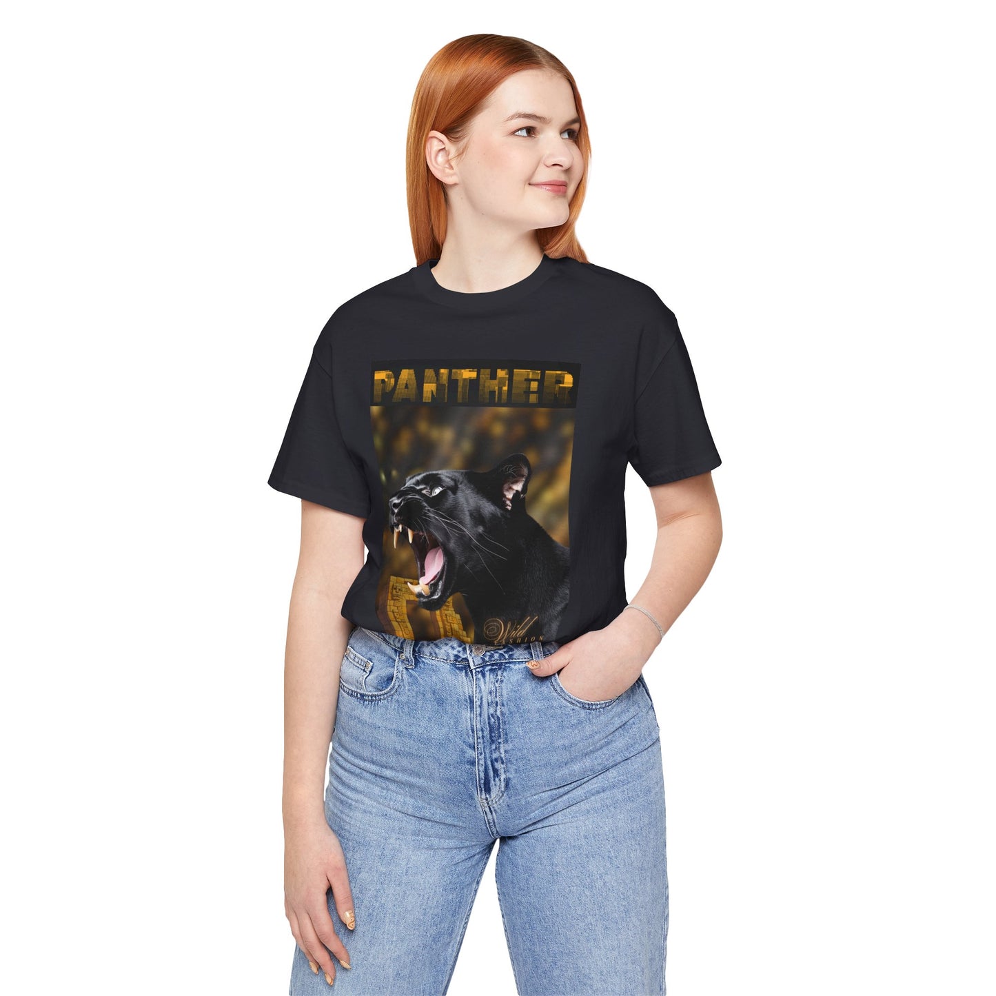 Panther Roar Graphic Tee – Black Panther Animal Wildlife T-Shirt