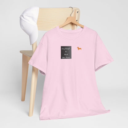 Dachshund Pocket Tee — "Long Enough to Reach Your Nerve" T-shirt
