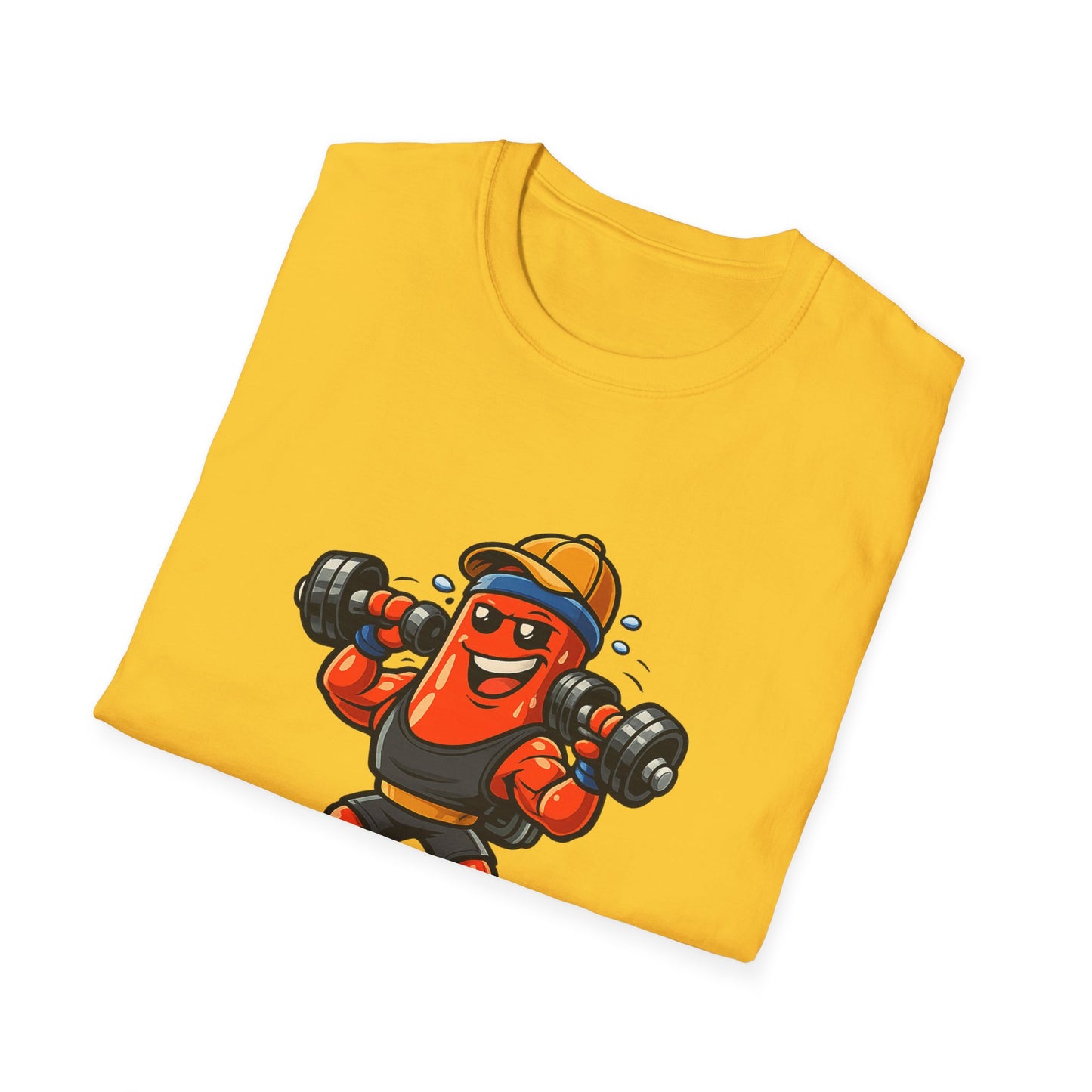 Strong Enough T-Shirt – Cute Dumbbell Gym Graphic Lightweight Cotton Tee