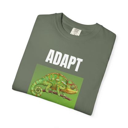 Adapt & Change T-Shirt — Chameleon Graphic Tee for Growth & Motivation