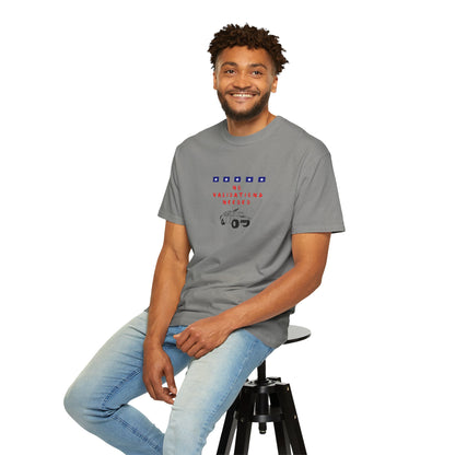 T-Shirt — "No Validations Needed" Patriotic Truck Graphic