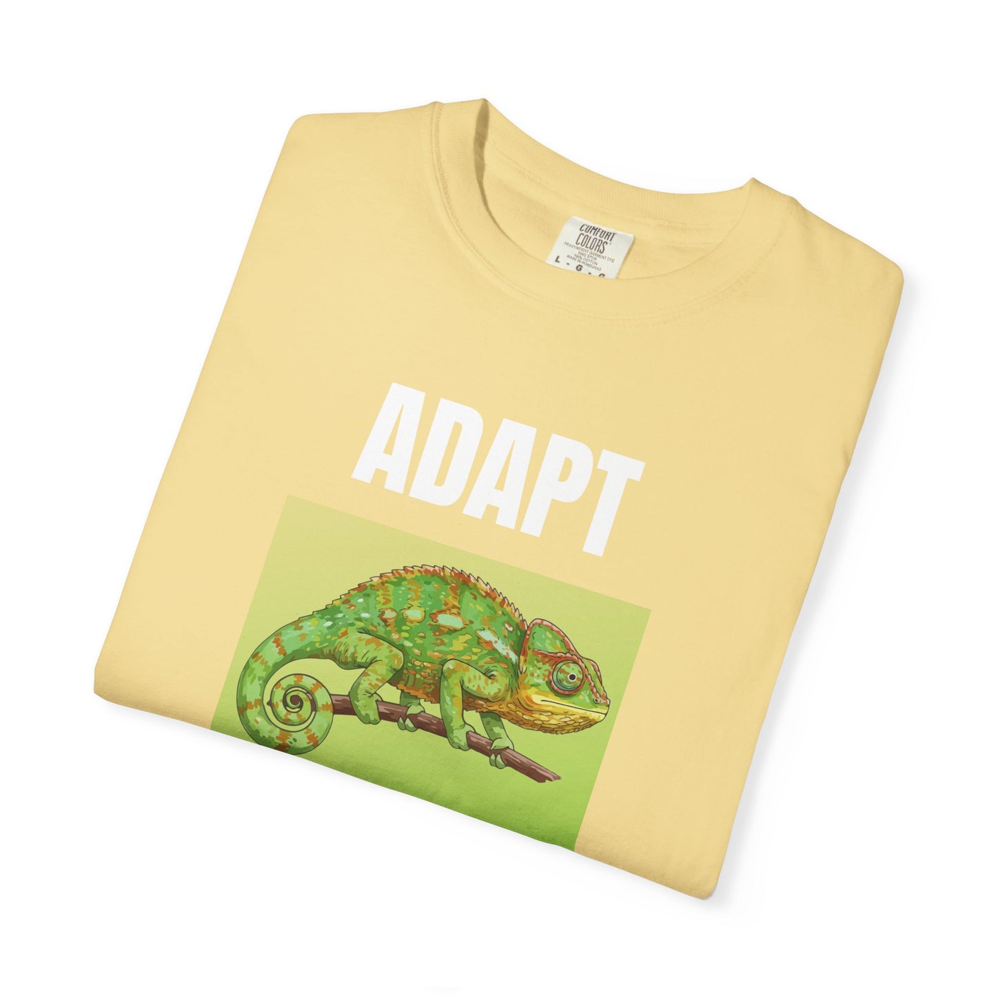 Adapt & Change T-Shirt — Chameleon Graphic Tee for Growth & Motivation