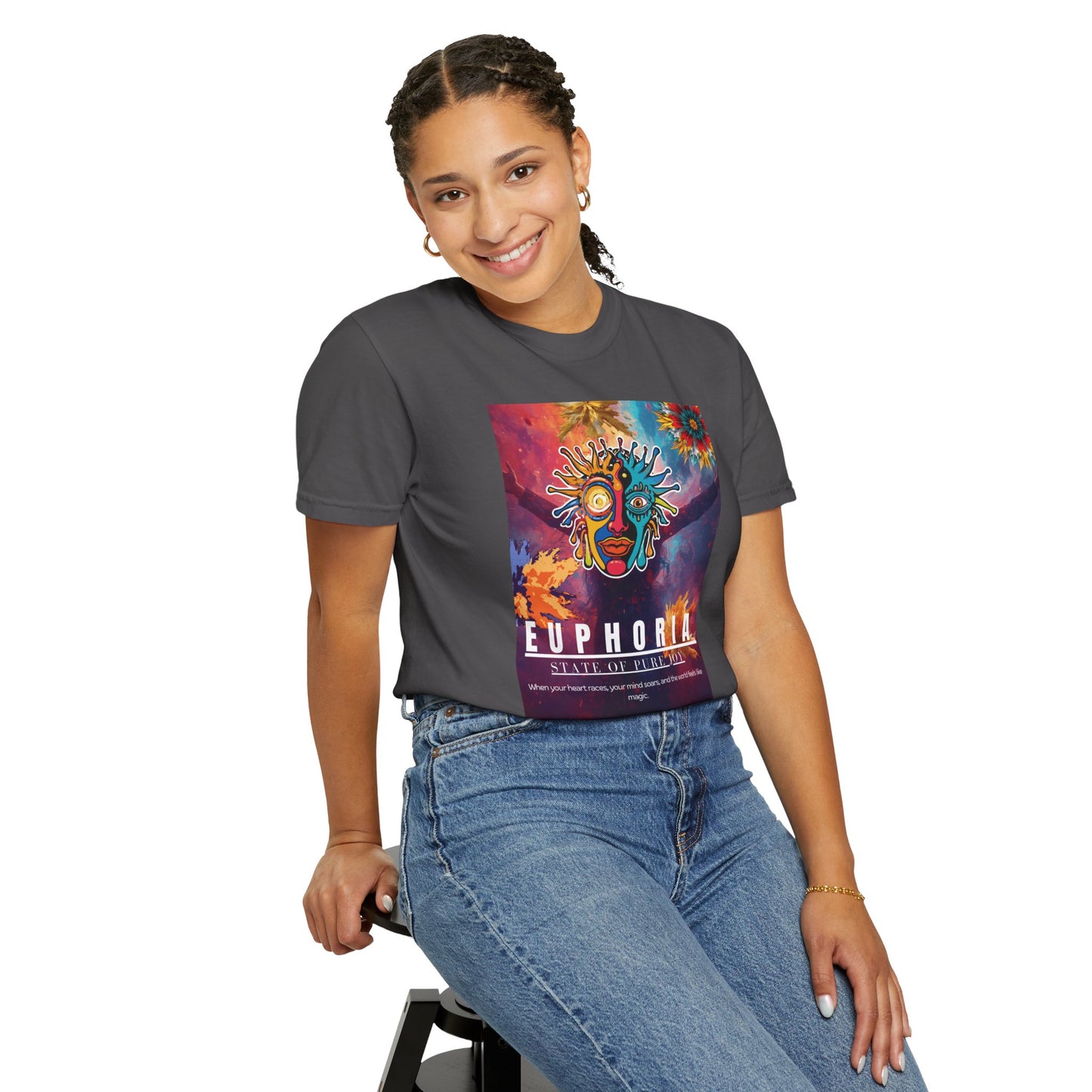 Euphoria Psychedelic Art T-Shirt- Music festivals 2026