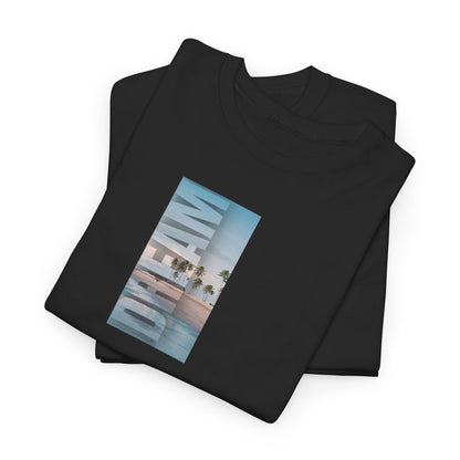 Sunset Pool Photo Tee – Summer Beach Resort  T-Shirt
