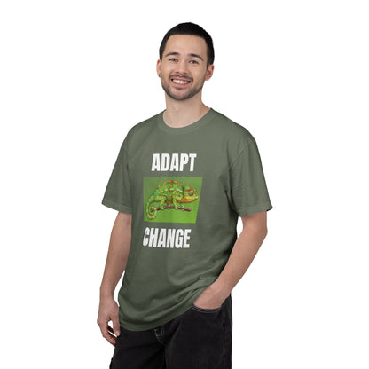 Adapt & Change T-Shirt — Chameleon Graphic Tee for Growth & Motivation