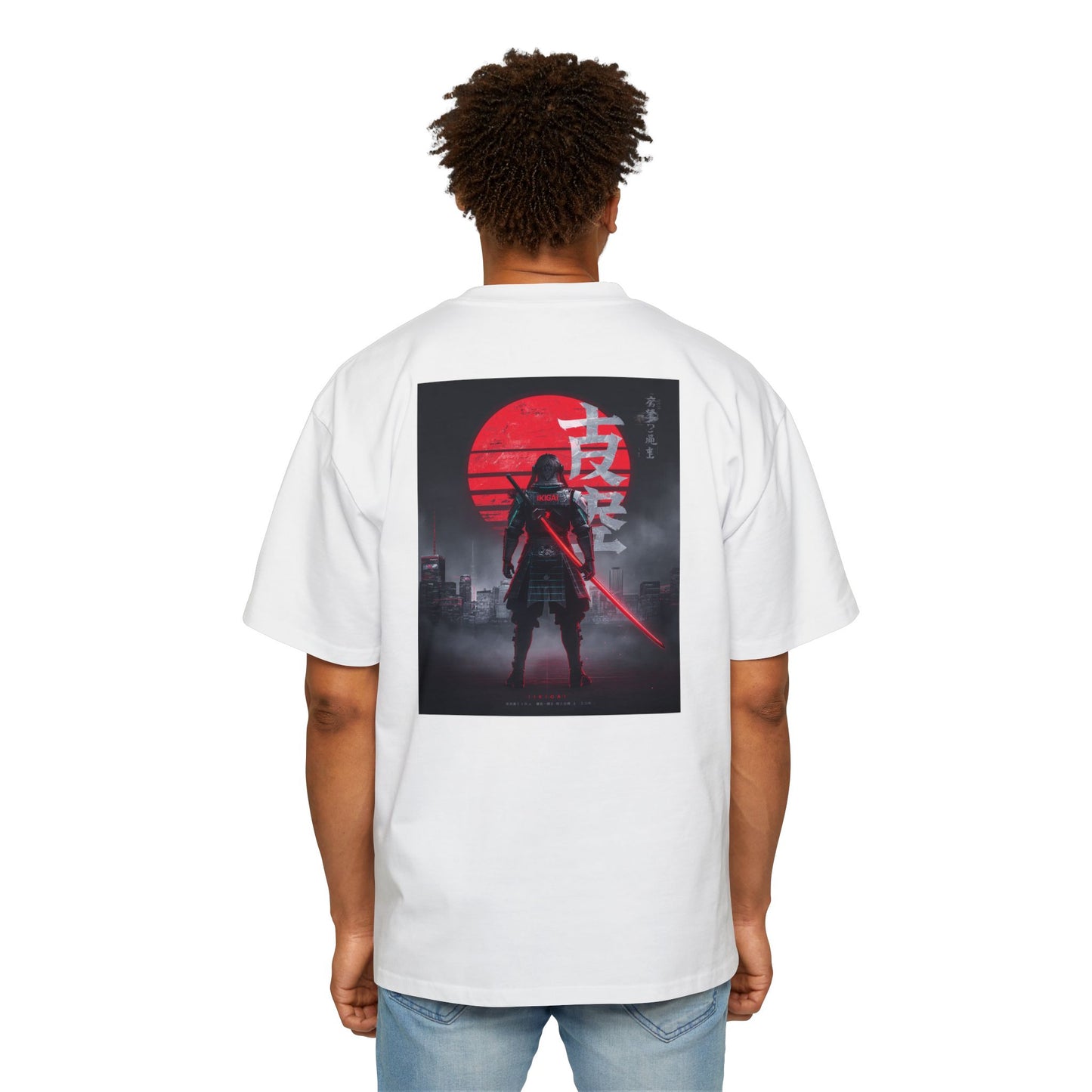 Ikigai Tokyo Graphic Tee — Samurai Red Sun Streetwear T-Shirt