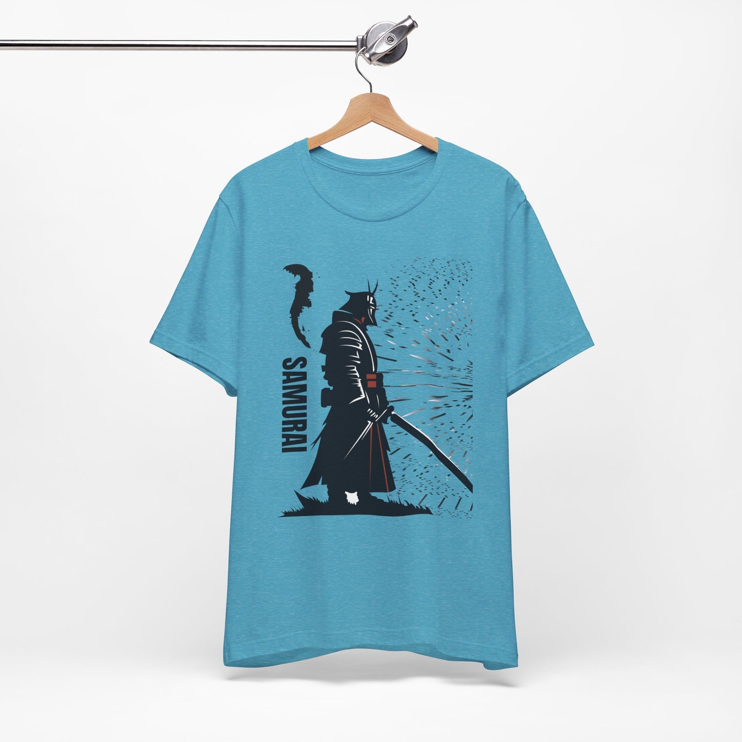 Samurai Graphic Tee - Katana Warrior Silhouette T-Shirt