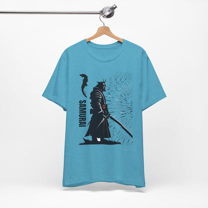 Samurai Graphic Tee - Katana Warrior Silhouette T-Shirt