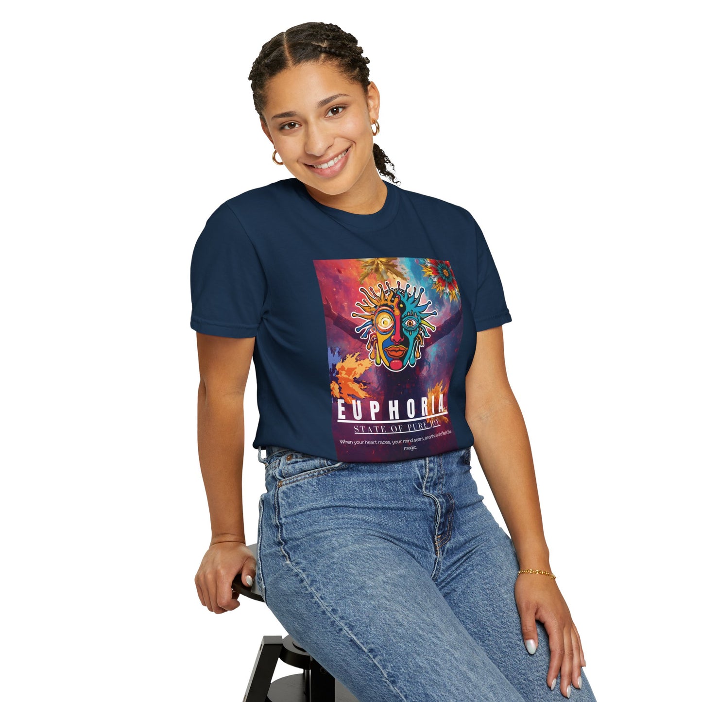 Euphoria Psychedelic Art T-Shirt- Music festivals 2026