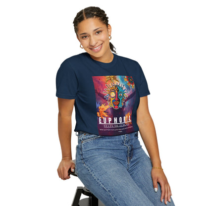 Euphoria Psychedelic Art T-Shirt- Music festivals 2026