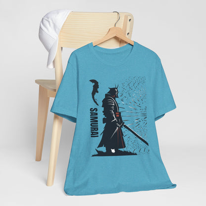 Samurai Graphic Tee - Katana Warrior Silhouette T-Shirt
