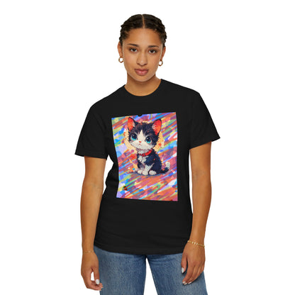 Cute Kawaii Kitten T-Shirt — Colorful Anime Cat Graphic Tee