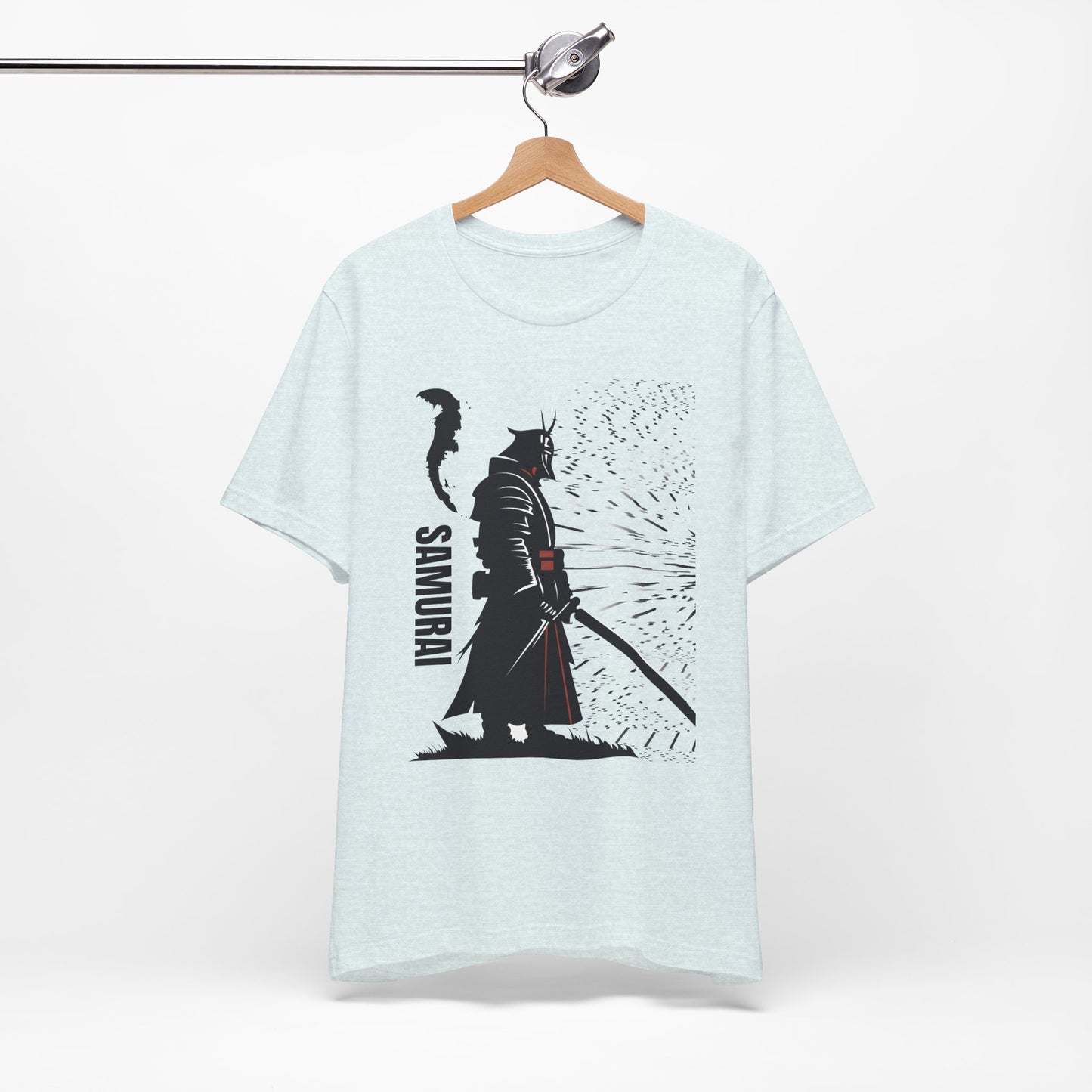 Samurai Graphic Tee - Katana Warrior Silhouette T-Shirt