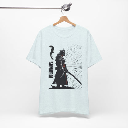 Samurai Graphic Tee - Katana Warrior Silhouette T-Shirt