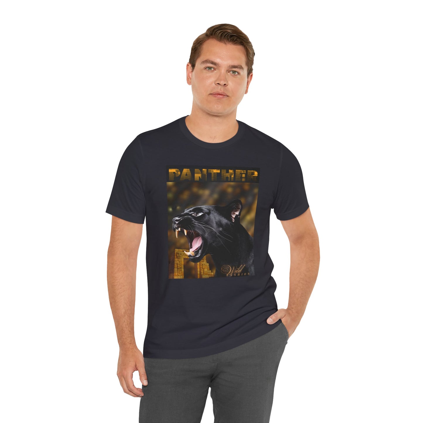 Panther Roar Graphic Tee – Black Panther Animal Wildlife T-Shirt