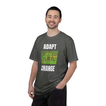 Adapt & Change T-Shirt — Chameleon Graphic Tee for Growth & Motivation