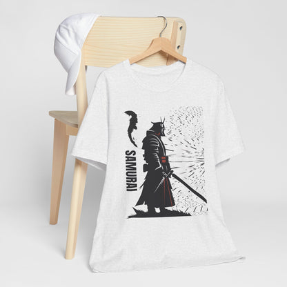 Samurai Graphic Tee - Katana Warrior Silhouette T-Shirt
