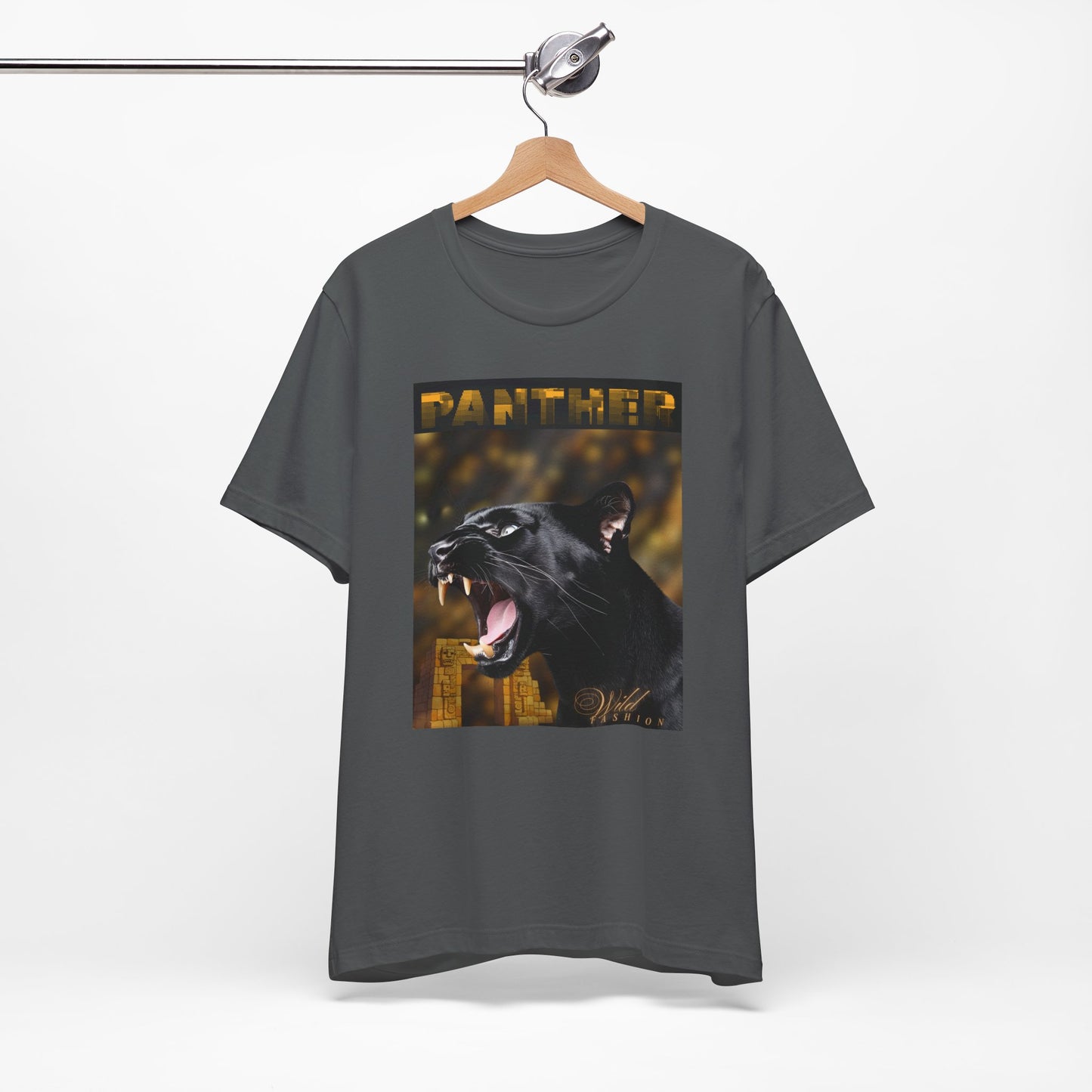 Panther Roar Graphic Tee – Black Panther Animal Wildlife T-Shirt