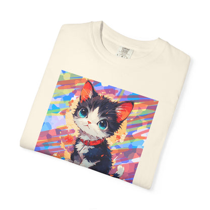 Cute Kawaii Kitten T-Shirt — Colorful Anime Cat Graphic Tee