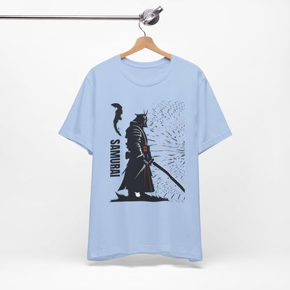 Samurai Graphic Tee - Katana Warrior Silhouette T-Shirt