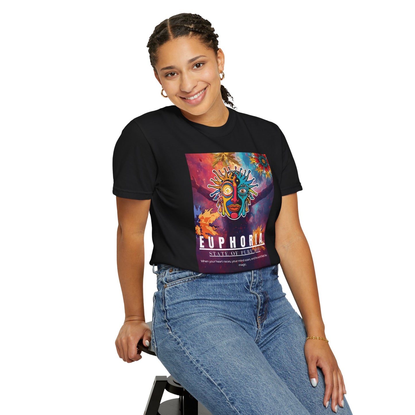 Euphoria Psychedelic Art T-Shirt- Music festivals 2026