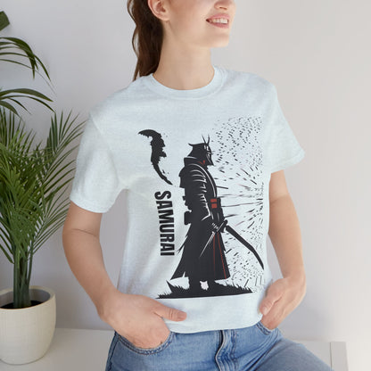 Samurai Graphic Tee - Katana Warrior Silhouette T-Shirt