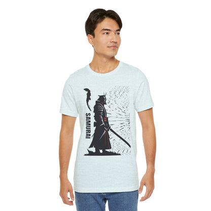 Samurai Graphic Tee - Katana Warrior Silhouette T-Shirt