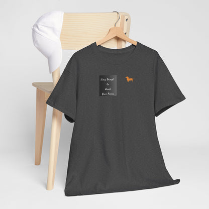 Dachshund Pocket Tee — "Long Enough to Reach Your Nerve" T-shirt