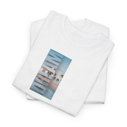 Sunset Pool Photo Tee – Summer Beach Resort  T-Shirt