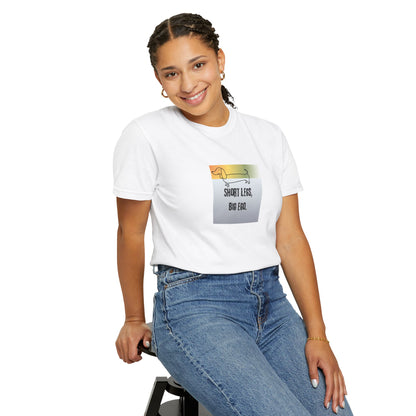 Dachshund Tee — "Short Legs, Big Ego" Graphic T-Shirt