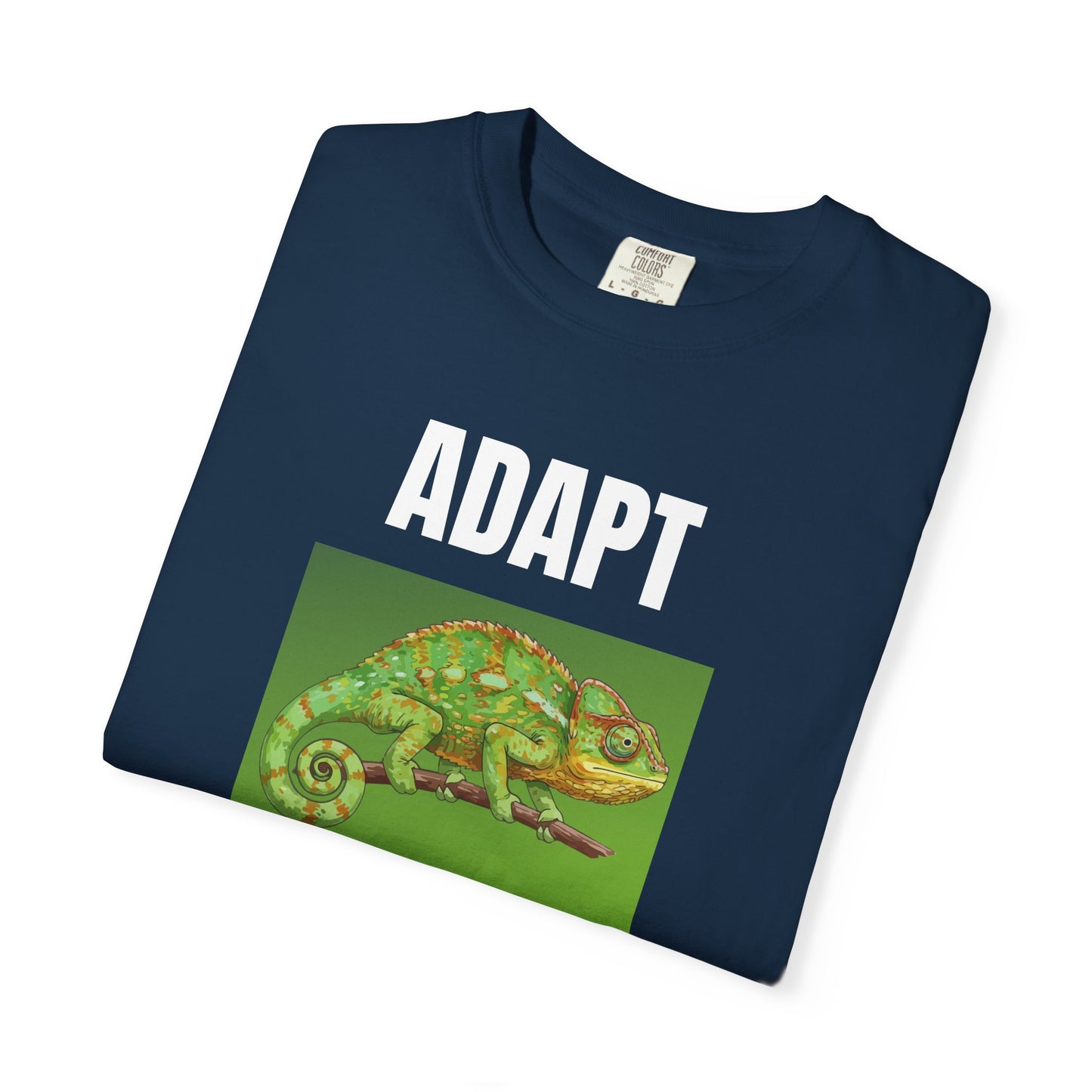 Adapt & Change T-Shirt — Chameleon Graphic Tee for Growth & Motivation