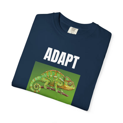 Adapt & Change T-Shirt — Chameleon Graphic Tee for Growth & Motivation