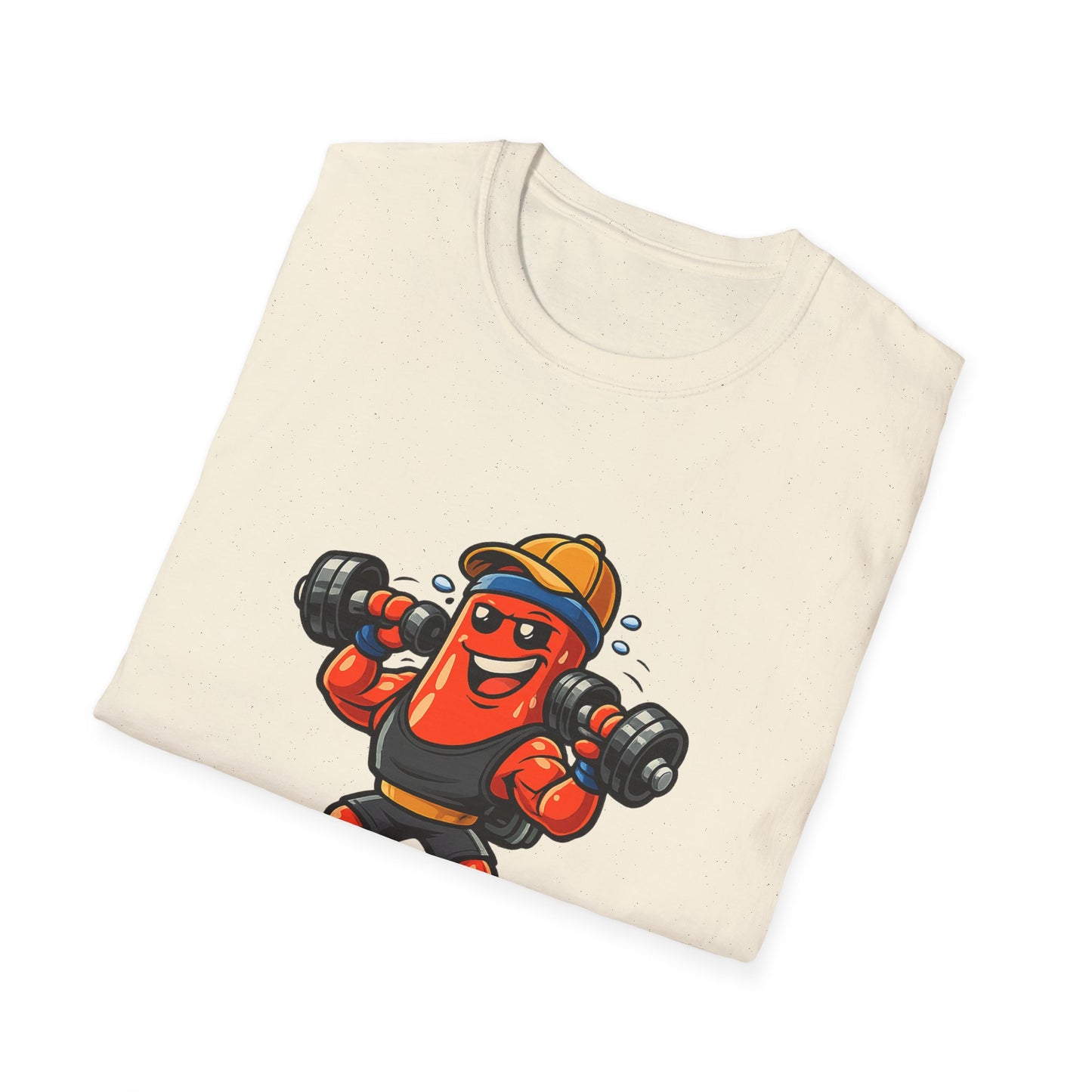 Strong Enough T-Shirt – Cute Dumbbell Gym Graphic Lightweight Cotton Tee