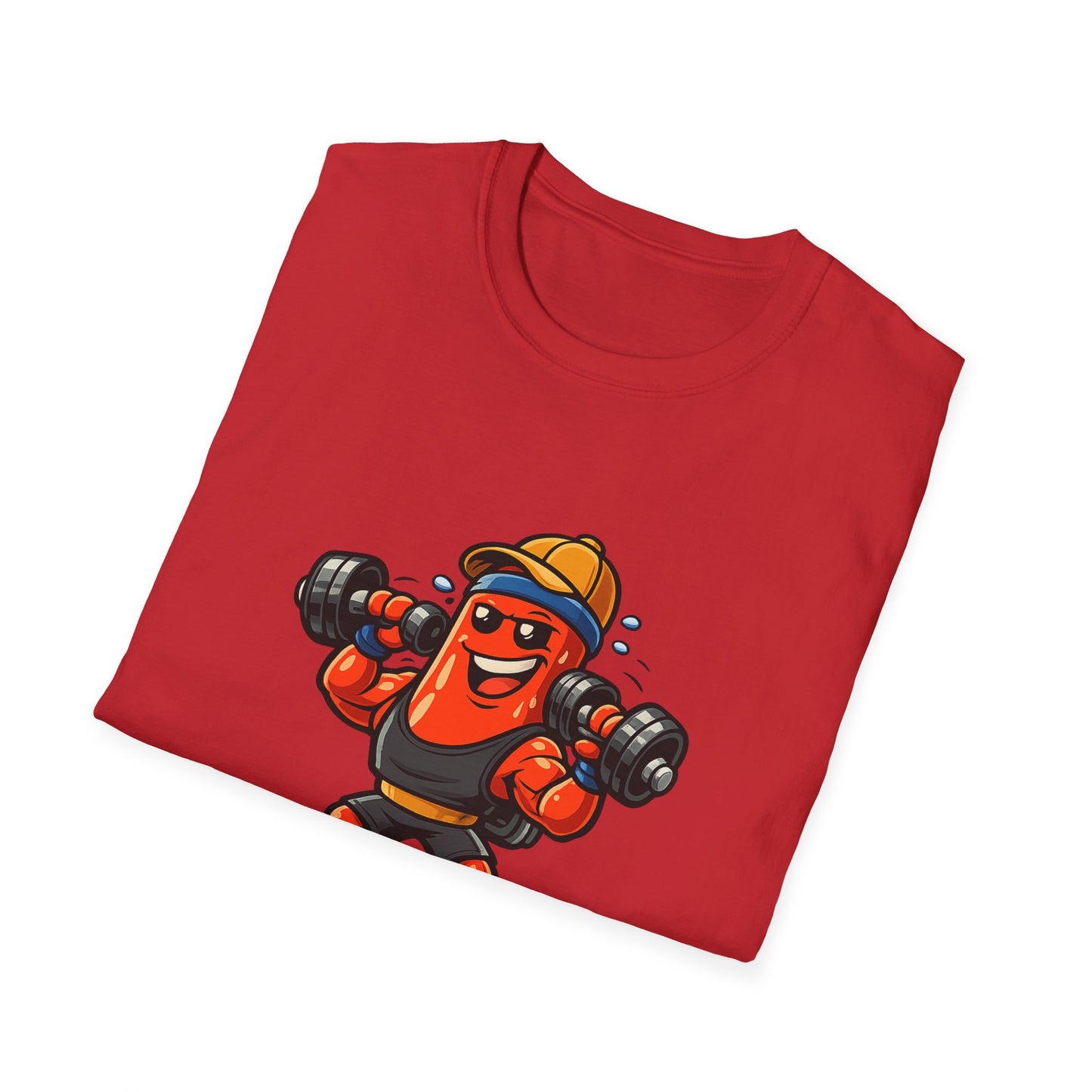 Strong Enough T-Shirt – Cute Dumbbell Gym Graphic Lightweight Cotton Tee