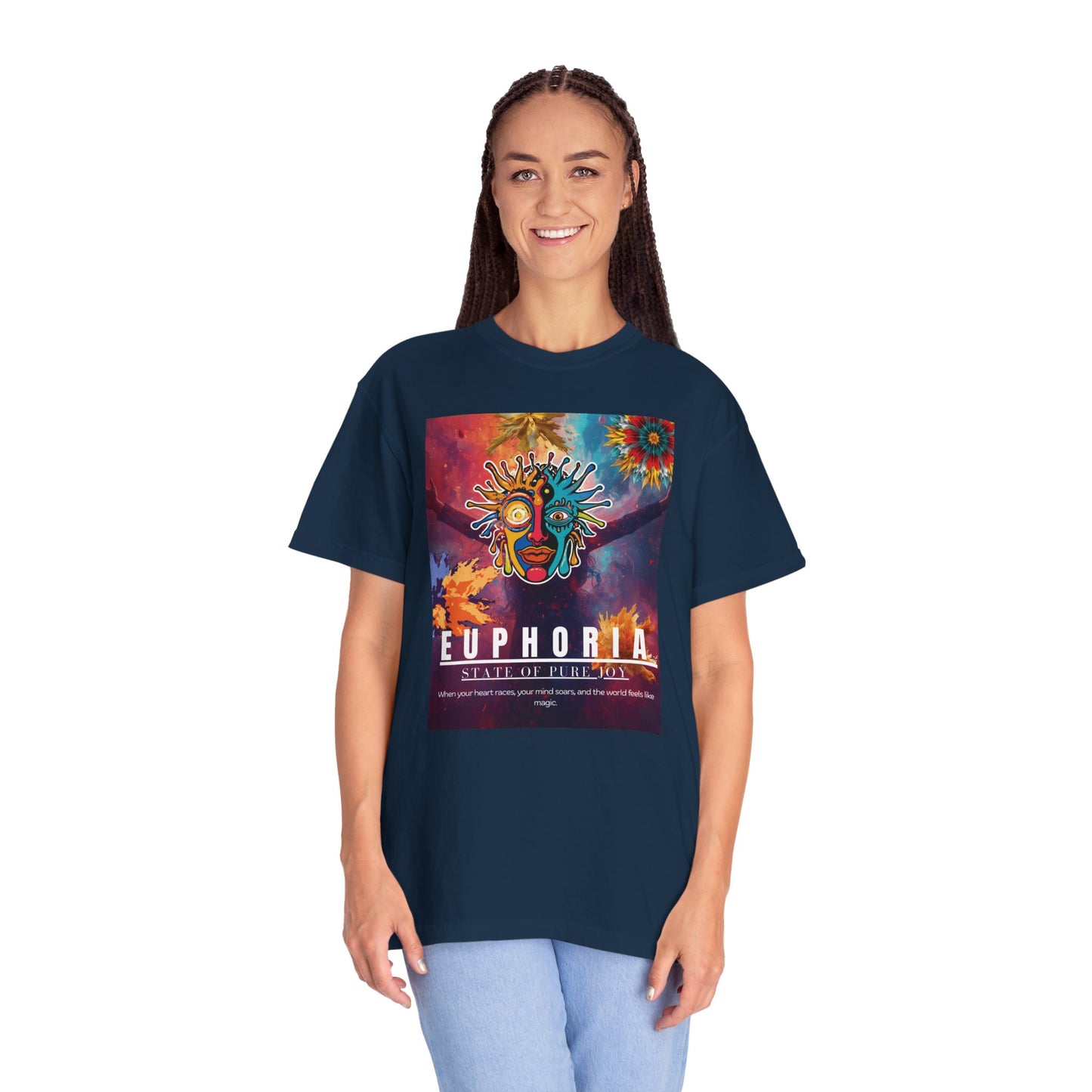 Euphoria Psychedelic Art T-Shirt- Music festivals 2026
